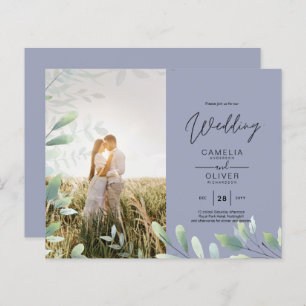 Tout-en-1 Mariage Feuille de verdure Photo Overlay