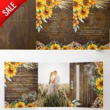 TOUT EN 1 PHOTO Mariage INVITER Programme RSVP Men