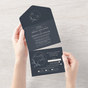 Tout En Un Amour éternel   Invitation de mariage de la couron