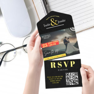 Tout En Un Exquise invitation de mariage : Découvrez notre El