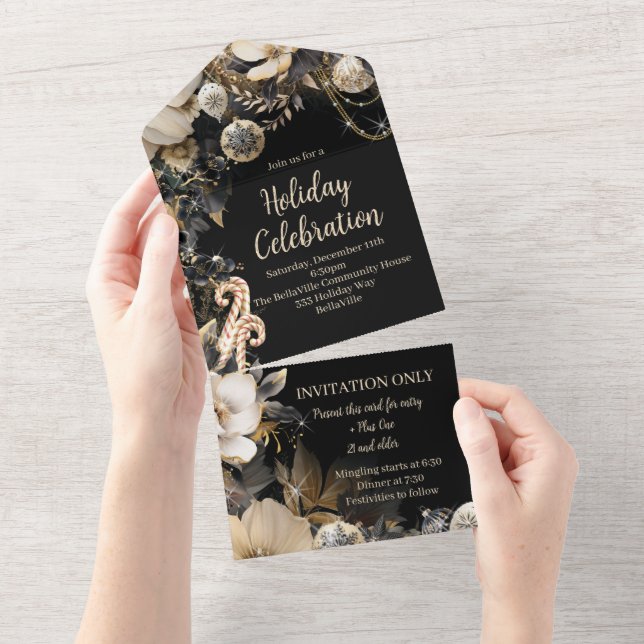 Tout En Un Glamimour Fête Invitation (Déchirure)