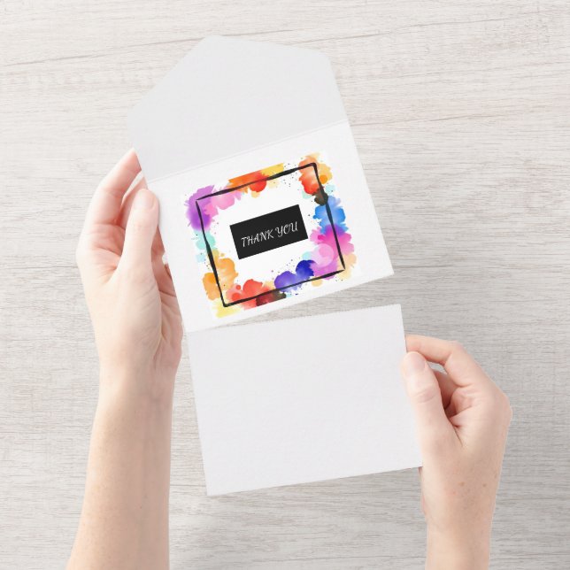 Tout En Un impression de toile Invitation de mariage personna (Déchirure)