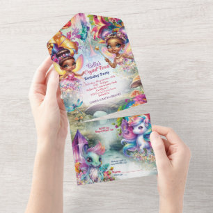 Tout En Un Invitation à la fête de la Forêt Féerique 
