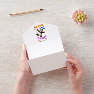 Tout En Un Invitation Bonne année, tournez la page