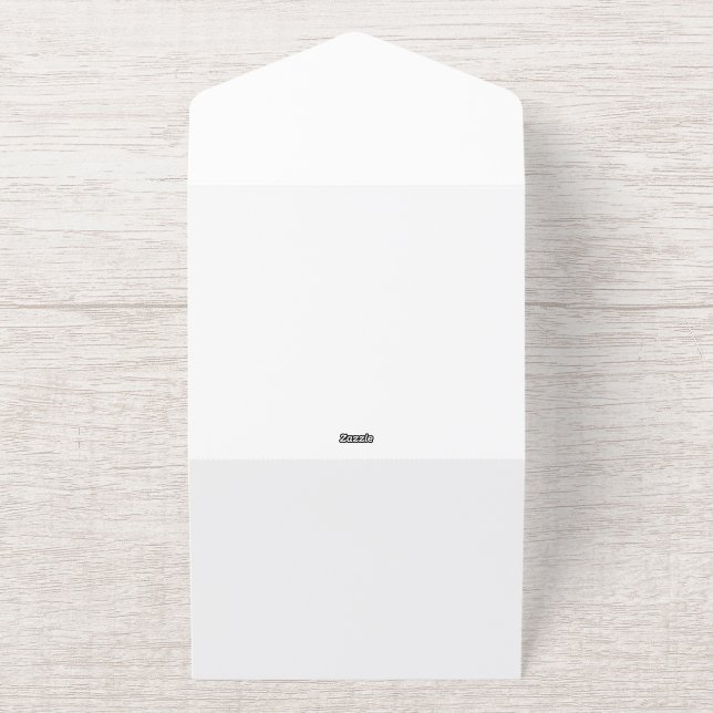 Tout En Un Invitation Créez votre propre blanc  (Extérieur)