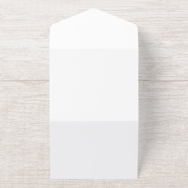 Tout En Un Invitation Créez votre propre blanc  (Extérieur)
