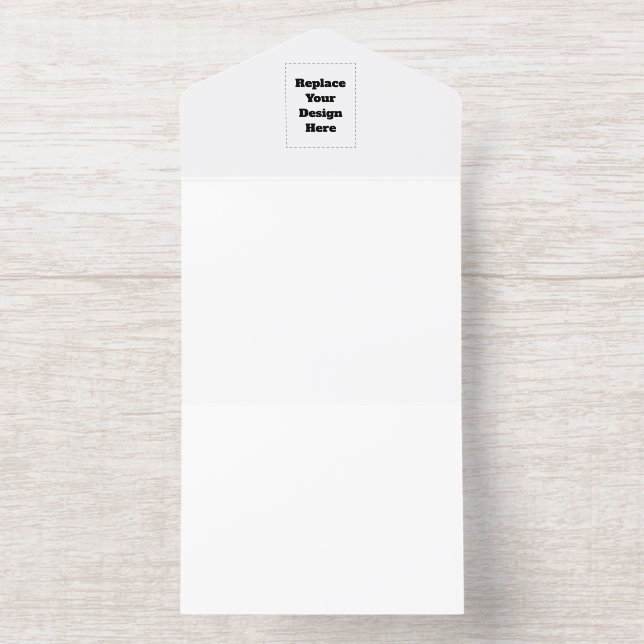 Tout En Un Invitation Créez votre propre blanc  (Intérieur)