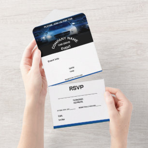 Tout En Un INVITATION DE L'ÉVÉNEMENT DU LECTEUR DE VOITURE pe