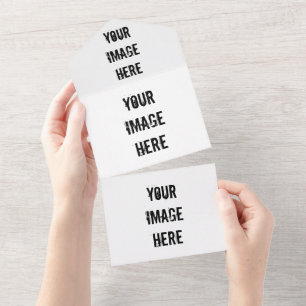 Tout En Un Invitation de mariage tout-en-un entièrement perso