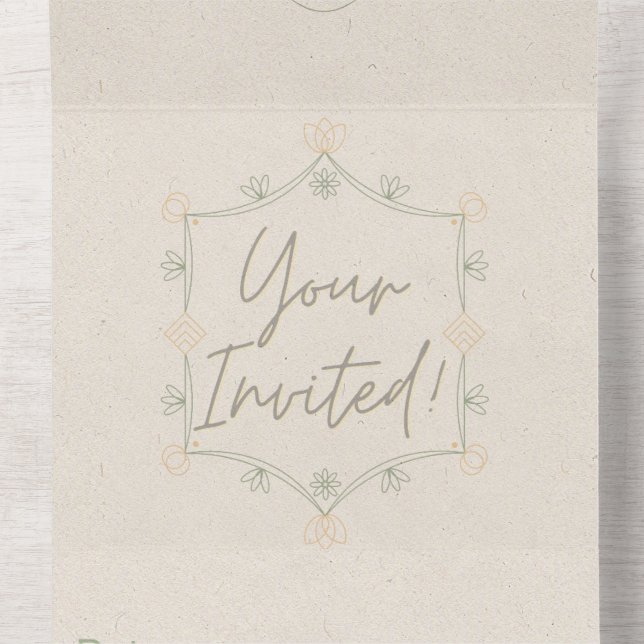 Tout En Un Invitation douce et fantaisiste (À l'intérieur du milieu)