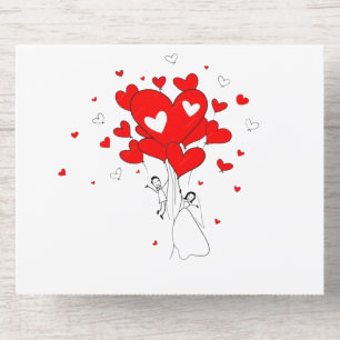 Tout En Un Invitation L'amour s'envoleMon cœur fantaisiste Mariage aux b