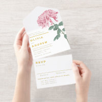 Mariage Botanique aux Chrysanthèmes Roses