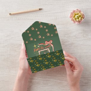 Tout En Un Invitation Mikitiez Noël angle cadeau étoile