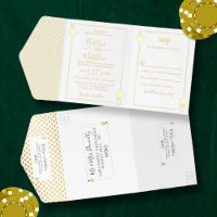 Monogramme Mariage de carte de jeu Real Foil Press