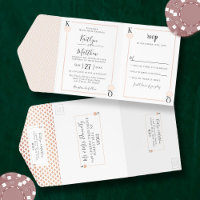 Monogramme Mariage de carte de jeu Real Foil Press