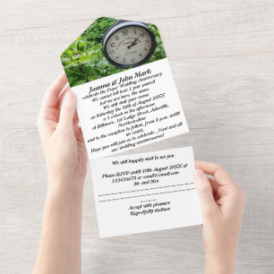 Tout En Un invitation pour l'anniversaire de mariage de 1 an