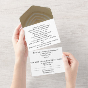 Tout En Un Invitation pour les noces d'or de mariage