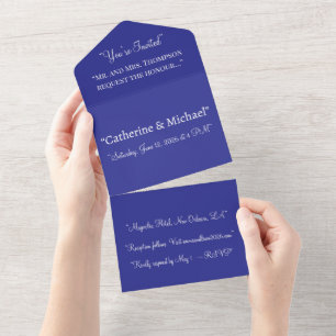 Tout En Un Invitation Royal Blue All-in-One   Aspect été
