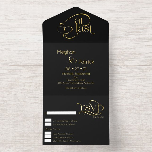 Tout En Un Invitation Texte Moderne Enfin  (Intérieur)