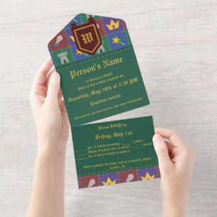 Tout En Un Invitation tout-en-un de Quilt Imaginaire d'une pe