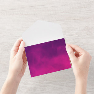 Tout En Un Invitation tout-en-un Neon Pink & Violet Smoke