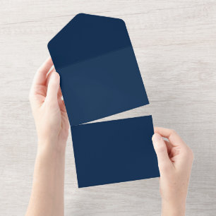 Tout En Un Invitation tout-en-un Oxford Blue - personnalisabl