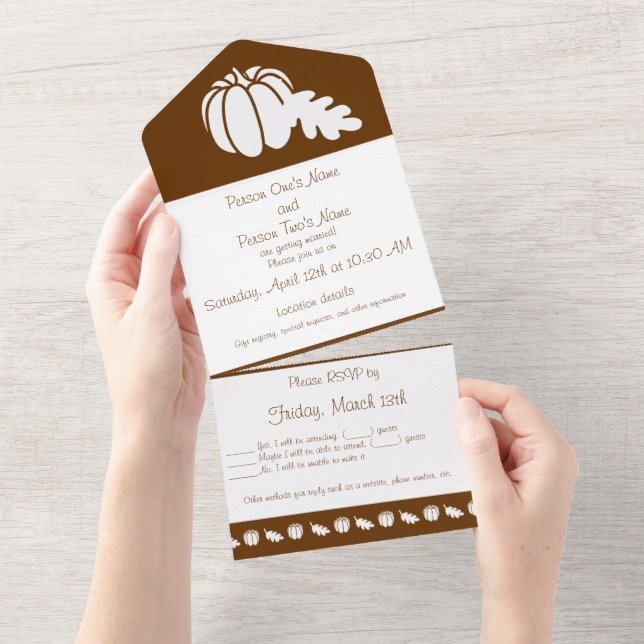 Tout En Un Invitation tout-en-un pour le Patch de Citrouille  (Déchirure)