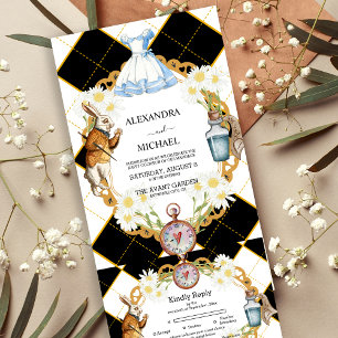Tout En Un Mariage Alice au Pays des Merveilles Invitation To