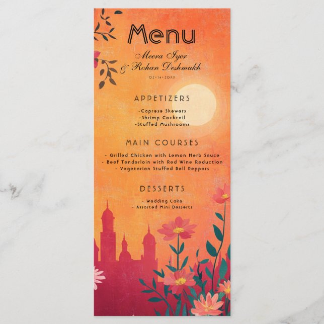 Tout en un Menu +Boissons Sunset Serenade (Devant)