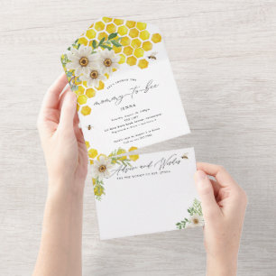 Tout En Un Mommy to Bee All In One Baby shower Invitation