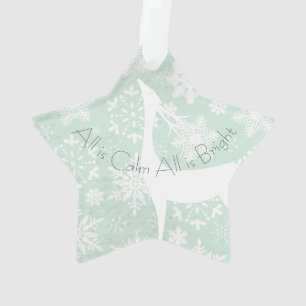 Tout est calme Tout est Bright Deer Acrylique Orne