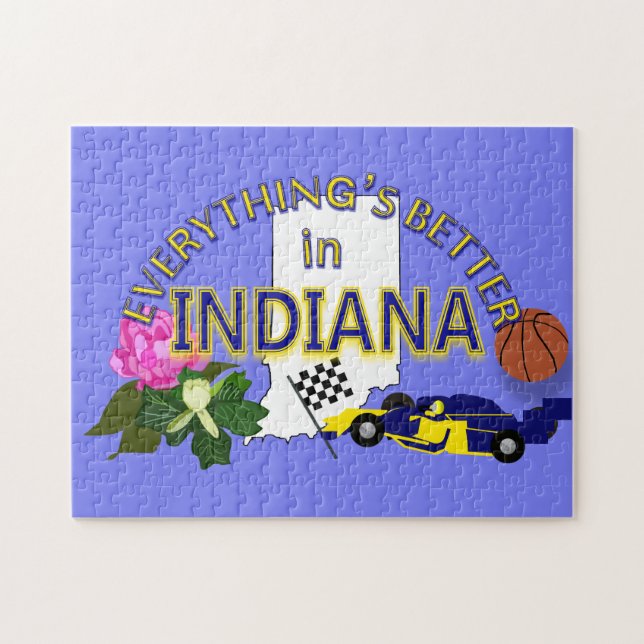 Tout est meilleur dans le puzzle de l'Indiana (Horizontal)