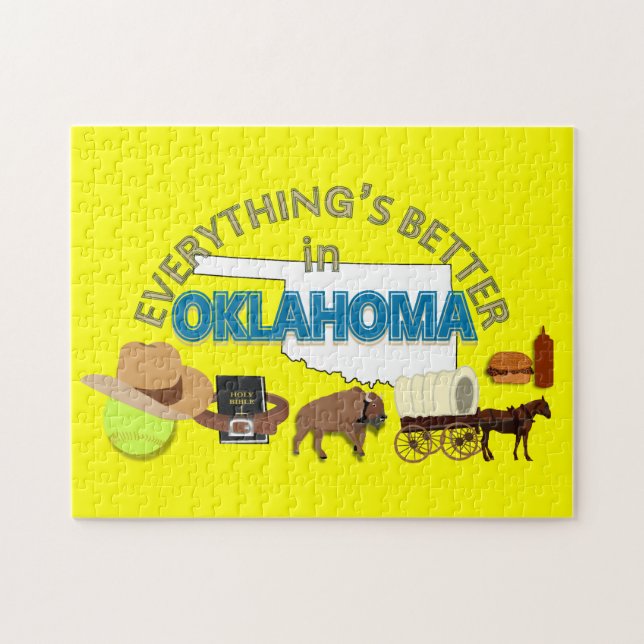 Tout est meilleur dans le puzzle de l'Oklahoma (Horizontal)