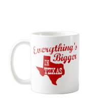 Tout est plus grand au Texas State Shape Mug