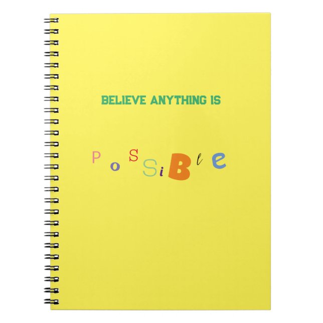 Tout Est Possible Carnet (Devant)
