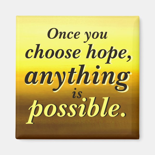 Tout est possible Magnet Hope (Devant)