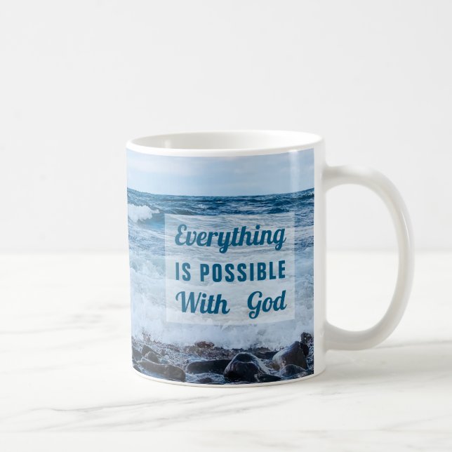 Tout est possible Motivational Beach Mug (Droite)