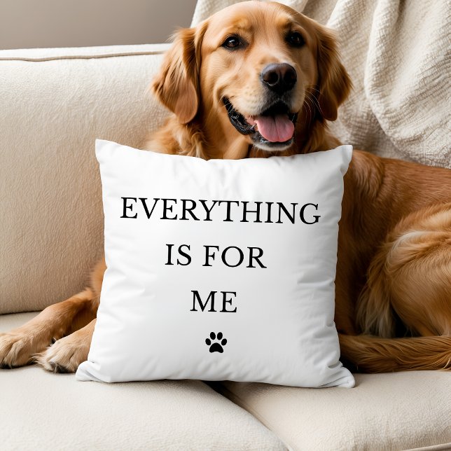 Tout est pour moi Coussin de lancer (Créateur téléchargé)