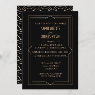 TOUT ÉVÉNEMENT - Great Gatsby Art Déco Invitation