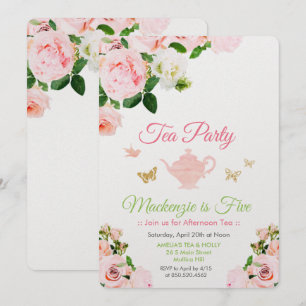 TOUT ÉVÉNEMENT - Invitation à la fête de thé flora
