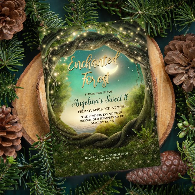 TOUT ÉVÉNEMENT - Invitation Forêt Enchantée (Créateur téléchargé)