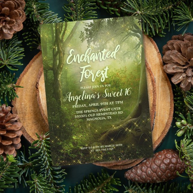 TOUT ÉVÉNEMENT - Invitation Forêt Enchantée (Créateur téléchargé)