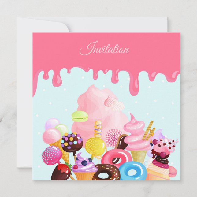 Tout événement Sweets Invitation (Devant)