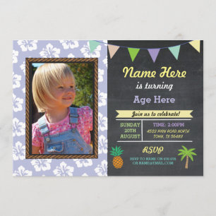 Tout invitation tropical de partie de photo