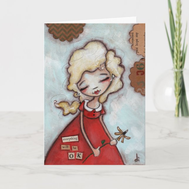 Tout ira bien - Carte de voeux pliée (Devant)