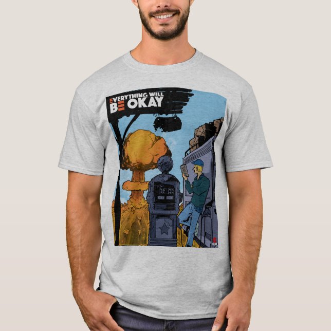 Tout ira bien t-shirt gris (Devant)