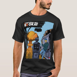 Tout ira bien T-shirt noir classique V1