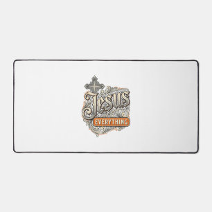 Tout Jésus Vintage Typographie Chrétienne Design