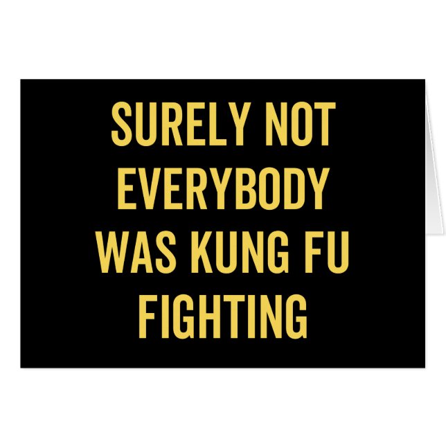 Tout Le Monde N'Était Certainement Pas Kung Fu En  (Devant horizontal)