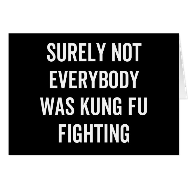 Tout Le Monde N'Était Certainement Pas Kung Fu En  (Devant horizontal)